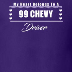 My Heart Belongs To A 1999 Chevy Driver Dark Color T Shirt