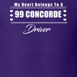 My Heart Belongs To A 1999 Concorde Driver Dark Color T Shirt