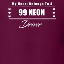 My Heart Belongs To A 1999 Neon Driver Dark Color T Shirt