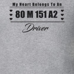 My Heart Belongs To A 1980 M 151 A2 Driver Light Color T Shirt