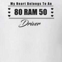 My Heart Belongs To A 1980 Ram 50 Driver Light Color T Shirt