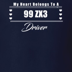 My Heart Belongs To A 1999 Zx3 Driver Dark Color T Shirt