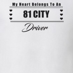 My Heart Belongs To A 1981 City Driver Light Color T Shirt