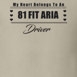 My Heart Belongs To A 1981 Fit Aria Driver Light Color T Shirt