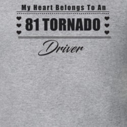 My Heart Belongs To A 1981 Tornado Driver Light Color T Shirt