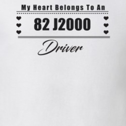 My Heart Belongs To A 1982 J2000 Driver Light Color T Shirt