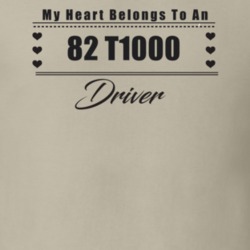 My Heart Belongs To A 1982 T1000 Driver Light Color T Shirt