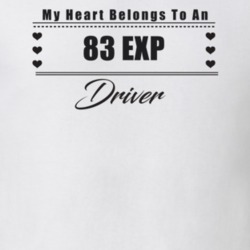 My Heart Belongs To A 1983 Exp Driver Light Color T Shirt