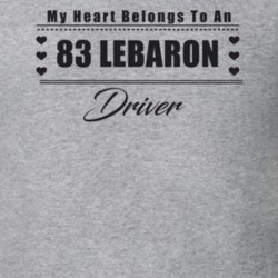 My Heart Belongs To A 1983 Lebaron Driver Light Color T Shirt