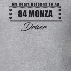 My Heart Belongs To A 1984 Monza Driver Light Color T Shirt