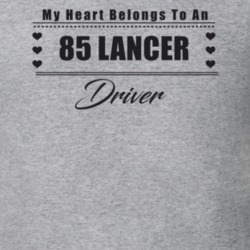 My Heart Belongs To A 1985 Lancer Driver Light Color T Shirt