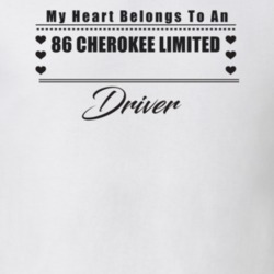 My Heart Belongs To A 1986 Cherokee Limited Driver Light Color T Shirt