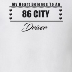 My Heart Belongs To A 1986 City Driver Light Color T Shirt
