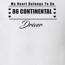 My Heart Belongs To A 1986 Continental Driver Light Color T Shirt