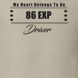 My Heart Belongs To A 1986 Exp Driver Light Color T Shirt