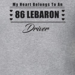 My Heart Belongs To A 1986 Lebaron Driver Light Color T Shirt