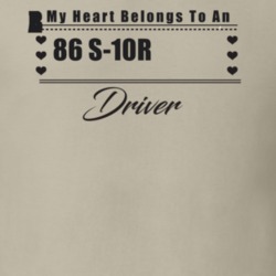 My Heart Belongs To A 1986 S-10 Blazer Driver Light Color T Shirt