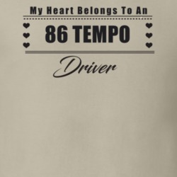 My Heart Belongs To A 1986 Tempo Driver Light Color T Shirt