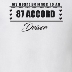 My Heart Belongs To A 1987 Accord Driver Light Color T Shirt
