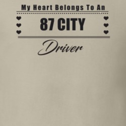 My Heart Belongs To A 1987 City Driver Light Color T Shirt