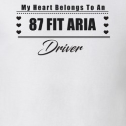 My Heart Belongs To A 1987 Fit Aria Driver Light Color T Shirt