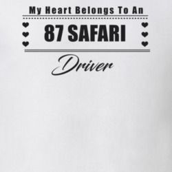 My Heart Belongs To A 1987 Safari Driver Light Color T Shirt