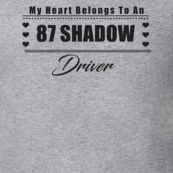 My Heart Belongs To A 1987 Shadow Driver Light Color T Shirt