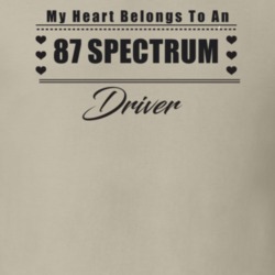 My Heart Belongs To A 1987 Spectrum Driver Light Color T Shirt