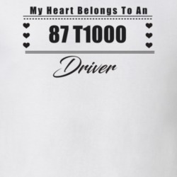 My Heart Belongs To A 1987 T1000 Driver Light Color T Shirt