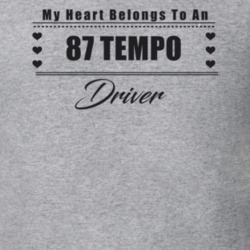 My Heart Belongs To A 1987 Tempo Driver Light Color T Shirt