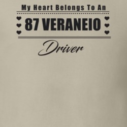 My Heart Belongs To A 1987 Veraneio Driver Light Color T Shirt