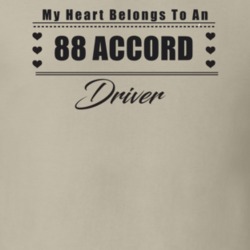 My Heart Belongs To A 1988 Accord Driver Light Color T Shirt