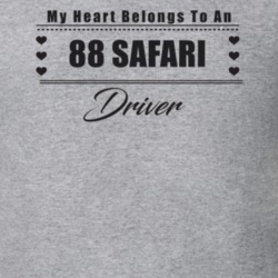 My Heart Belongs To A 1988 Safari Driver Light Color T Shirt