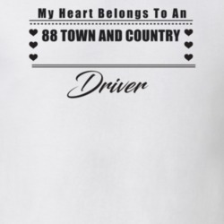 My Heart Belongs To A 1988 Town And Country Driver Light Color T Shirt