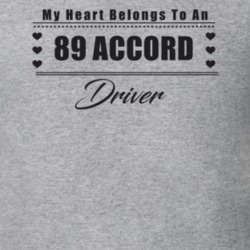 My Heart Belongs To A 1989 Accord Driver Light Color T Shirt
