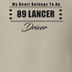 My Heart Belongs To A 1989 Lancer Driver Light Color T Shirt