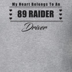 My Heart Belongs To A 1989 Raider Driver Light Color T Shirt