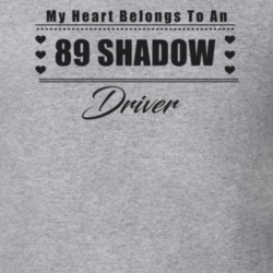 My Heart Belongs To A 1989 Shadow Driver Light Color T Shirt
