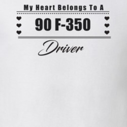 My Heart Belongs To A 1990 F-350 Driver Light Color T Shirt