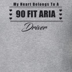 My Heart Belongs To A 1990 Fit Aria Driver Light Color T Shirt