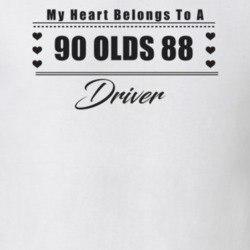 My Heart Belongs To A 1990 Olds 88 Driver Light Color T Shirt