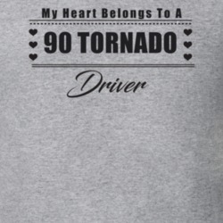 My Heart Belongs To A 1990 Tornado Driver Light Color T Shirt