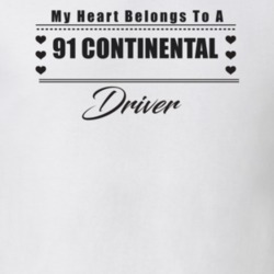 My Heart Belongs To A 1991 Continental Driver Light Color T Shirt