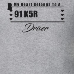 My Heart Belongs To A 1991 K5 Blazer Driver Light Color T Shirt