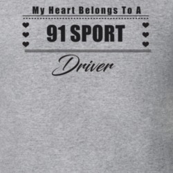 My Heart Belongs To A 1991 Sport Driver Light Color T Shirt