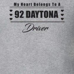 My Heart Belongs To A 1992 Daytona Driver Light Color T Shirt
