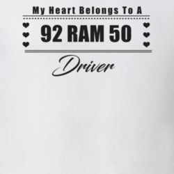 My Heart Belongs To A 1992 Ram 50 Driver Light Color T Shirt