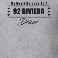 My Heart Belongs To A 1992 Riviera Driver Light Color T Shirt