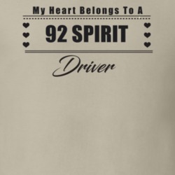 My Heart Belongs To A 1992 Spirit Driver Light Color T Shirt