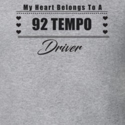 My Heart Belongs To A 1992 Tempo Driver Light Color T Shirt